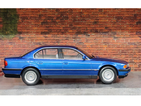 Pre Order: 1994 BMW 740i E38 Series I Blue 1:18 KK Scale diecast model car.