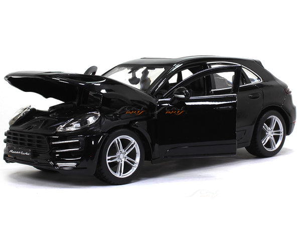 Porsche Macan Turbo Black 1:24 Bburago diecast scale Model car.