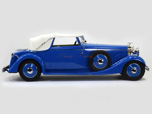 1934 Hispano Suiza J12 Drophead Coupe by Fernandez Darrin closed 1:18 Esval models scale car.