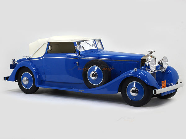 1934 Hispano Suiza J12 Drophead Coupe by Fernandez Darrin closed 1:18 Esval models scale car.