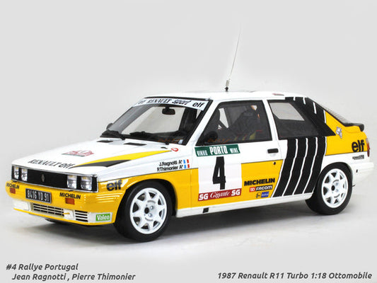 1987 Renault R11 Turbo Ralley Portugal 1:18 Ottomobile scale model car.