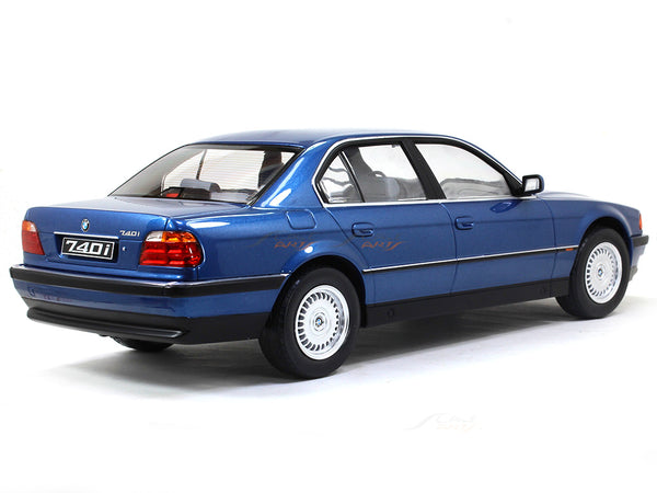 Pre Order: 1994 BMW 740i E38 Series I Blue 1:18 KK Scale diecast model car.