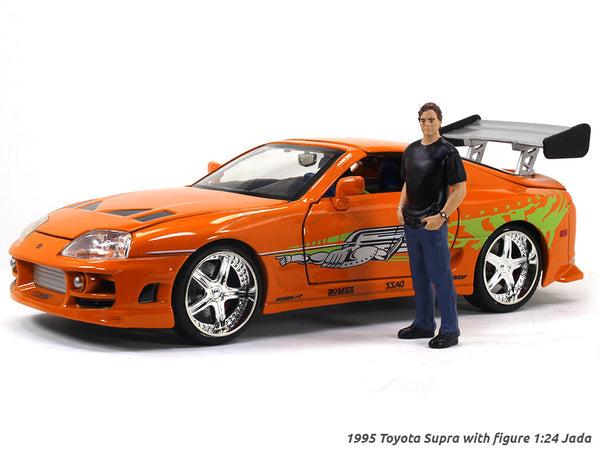 1995 Toyota Supra with figure Fast & Furious 1:24 Jada diecast Scale Model car.