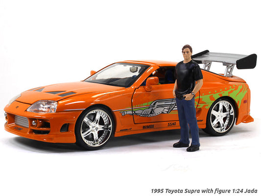 1995 Toyota Supra with figure Fast & Furious 1:24 Jada diecast Scale Model car.