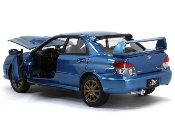 2003 Subaru Impreza WRX STI 1:24 Motormax diecast scale model car.