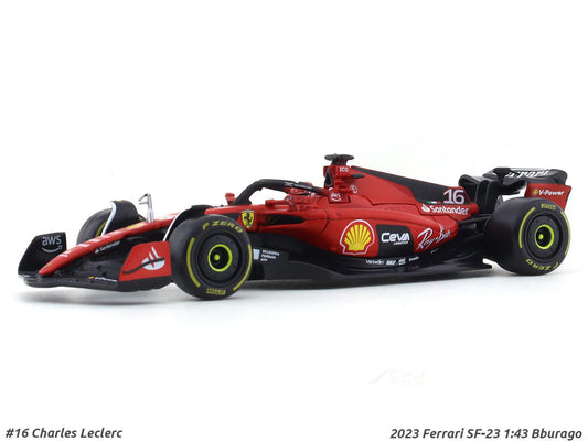 2023 Ferrari SF-23 Charles Leclerc 1:43 Bburago Formula 1 Diecast Scale Model Car