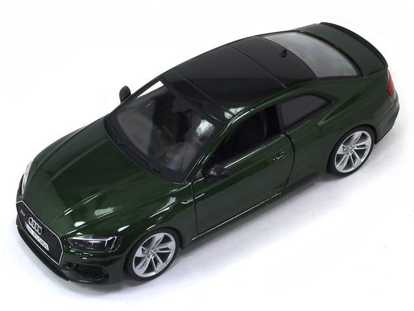 Audi RS 5 Coupe Green 1:24 Bburago diecast scale model car.