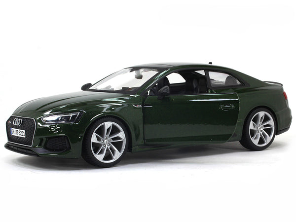 Audi RS 5 Coupe Green 1:24 Bburago diecast scale model car.