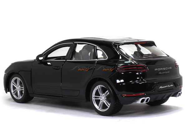 Porsche Macan Turbo Black 1:24 Bburago diecast scale Model car.