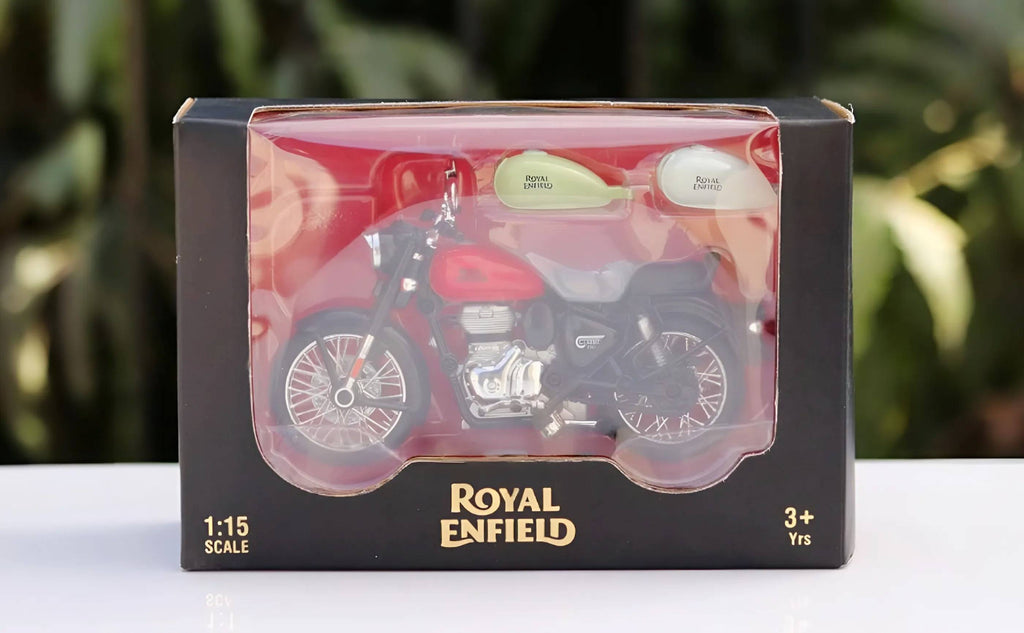 Royal Enfield Classic 350 1:15 licensed diecast bike with Supporting Wheels & 2 Extra Tanks
